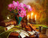 Guitar, Flowers & Candles Painting